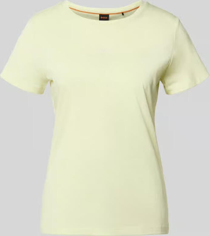 Boss Orange slim fit T-shirt van puur katoen model 'ELOVE_EMBRO' - Foto 2