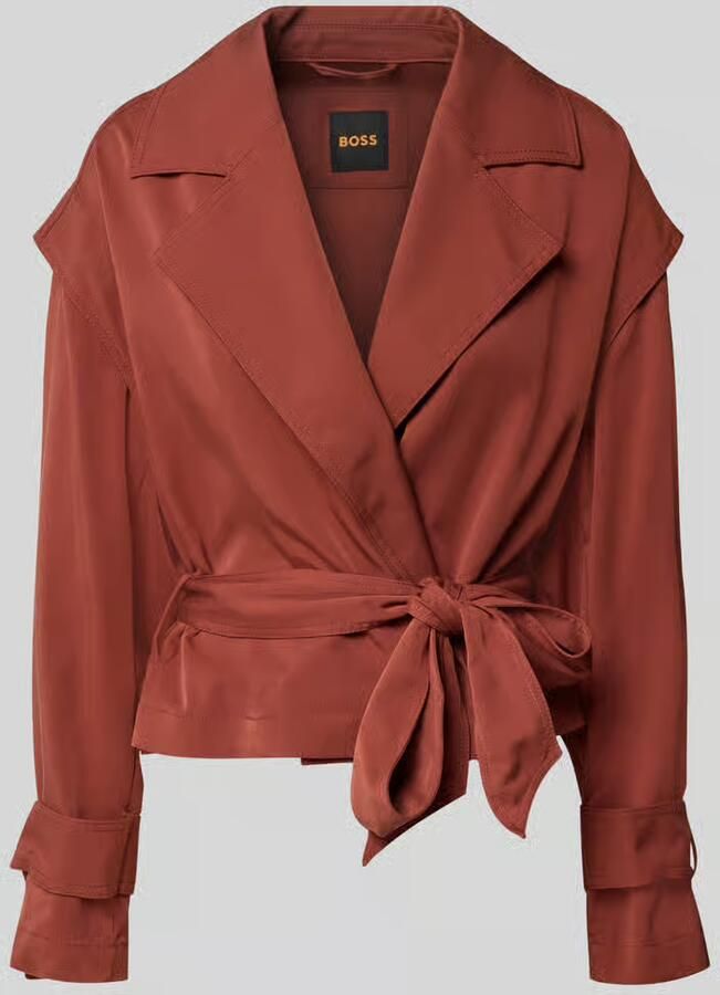 Boss Orange Slim fit trenchcoat van viscosemix model 'C-Jophelia' - Foto 2