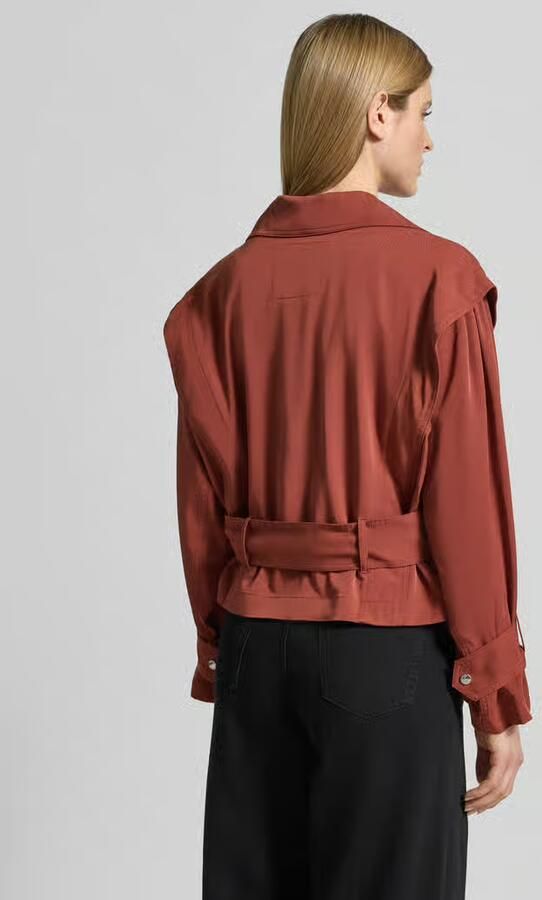 Boss Orange Slim fit trenchcoat van viscosemix model 'C-Jophelia'