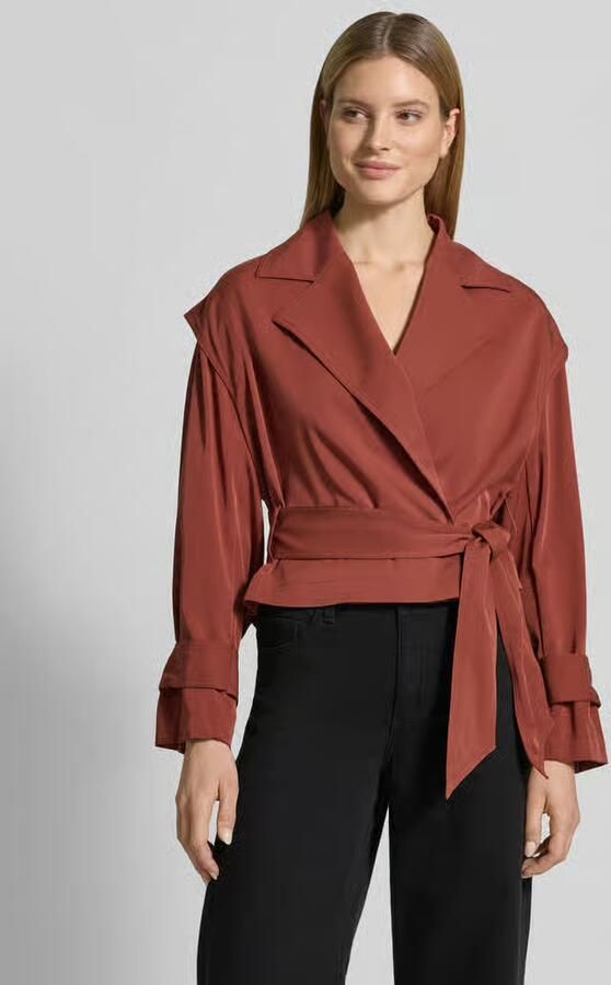 Boss Orange Slim fit trenchcoat van viscosemix model 'C-Jophelia' - Foto 2
