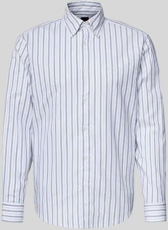 Boss Orange Slim fit vrijetijdsoverhemd van katoenmix model 'RICOPLUS_M'