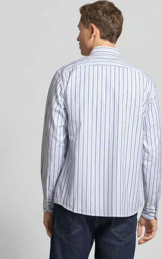 Boss Orange Slim fit vrijetijdsoverhemd van katoenmix model 'RICOPLUS_M' - Foto 3