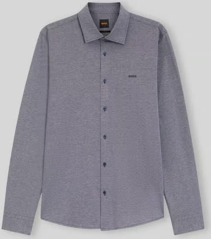 Boss Orange Slim fit vrijetijdsoverhemd van pure katoen model 'Mysoft_2' - Foto 2