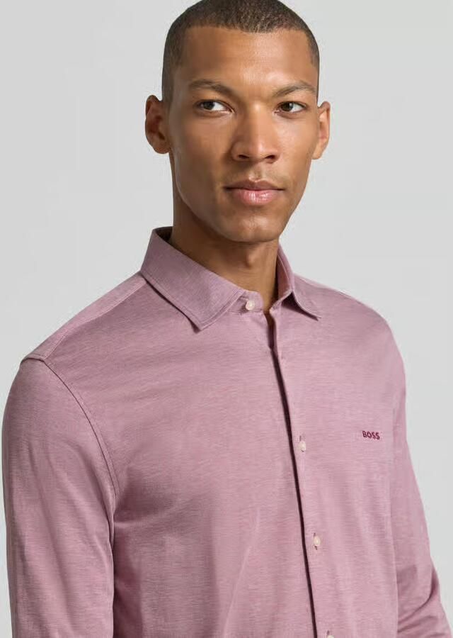 Boss Orange Slim fit vrijetijdsoverhemd van pure katoen model 'Mysoft_2' - Foto 2