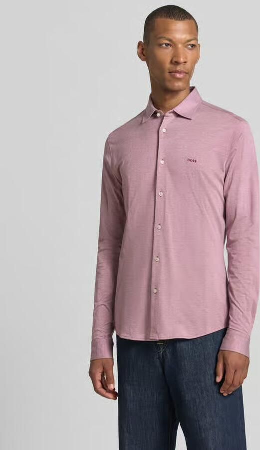 Boss Orange Slim fit vrijetijdsoverhemd van pure katoen model 'Mysoft_2' - Foto 3