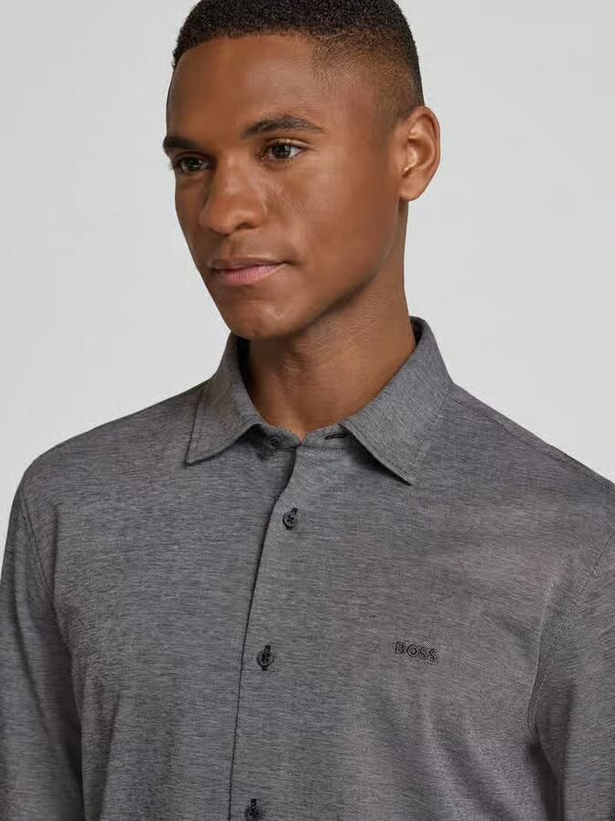 Boss Orange Slim fit vrijetijdsoverhemd van puur katoen model 'MYSOFT_2' - Foto 2