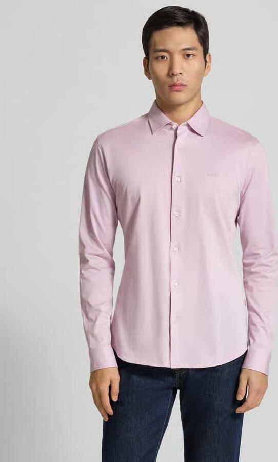 Boss Orange Slim fit vrijetijdsoverhemd van puur katoen model 'MYSOFT_2' - Foto 5