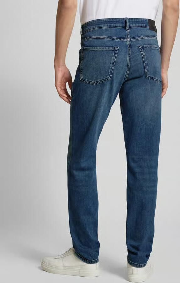 Hugo Boss Regular Fit Jeans 5-Pocket Stijl Taps toelopende pijp Medium blauw Blue Heren - Foto 20