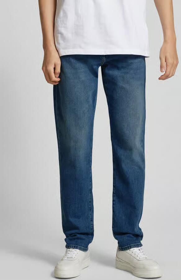 Hugo Boss Regular Fit Jeans 5-Pocket Stijl Taps toelopende pijp Medium blauw Blue Heren - Foto 19