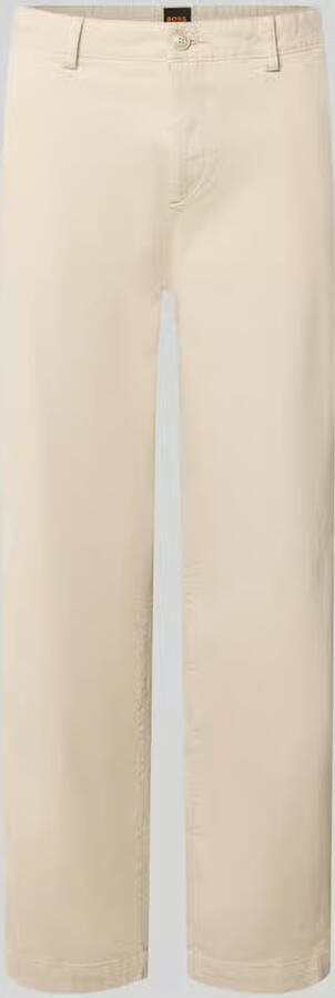 Boss Orange straight fit chino van katoenmix model 'Chino_Keyes_DS'