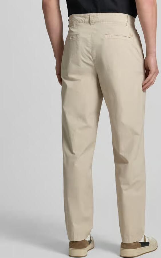 Boss Orange straight fit chino van katoenmix model 'CHINO_ST_PLEATED_1'