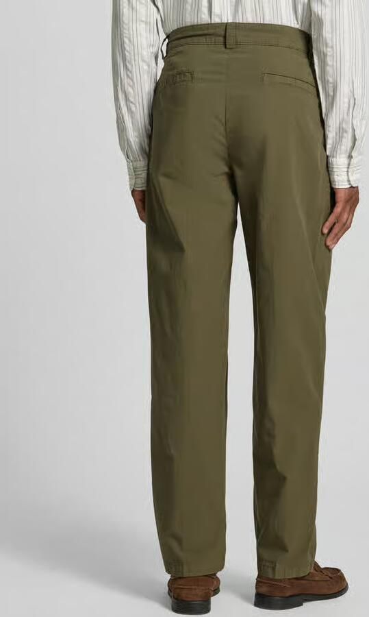 Boss Orange straight fit chino van katoenmix model 'CHINO_ST_PLEATED_1'