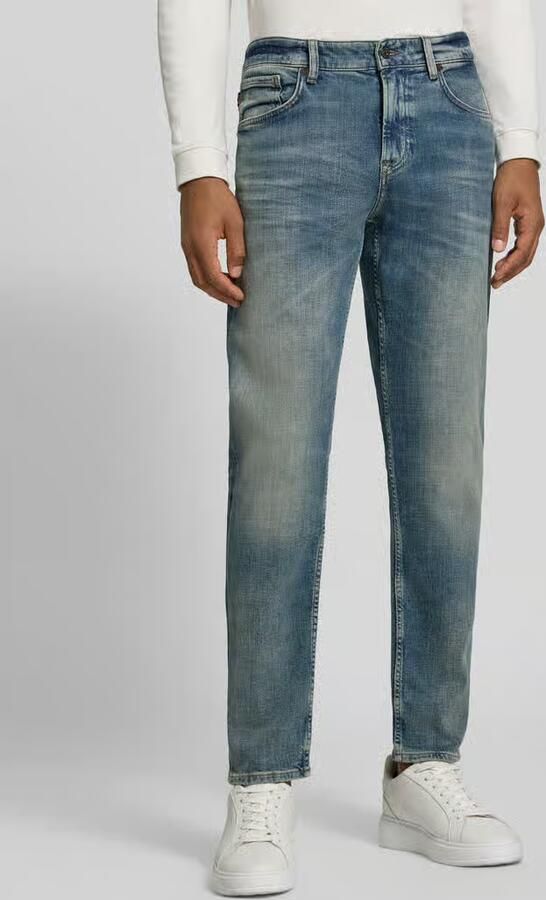 Boss Orange straight fit jeans met used-wassing - Foto 3