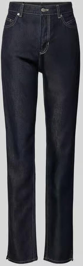 Boss Orange Straight fit jeans van een mix van katoen en lyocell model 'C_ADA SLIM HR 1.0'