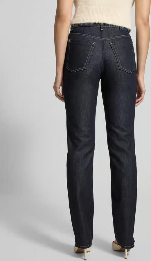 Boss Orange Straight fit jeans van een mix van katoen en lyocell model 'C_ADA SLIM HR 1.0' - Foto 3
