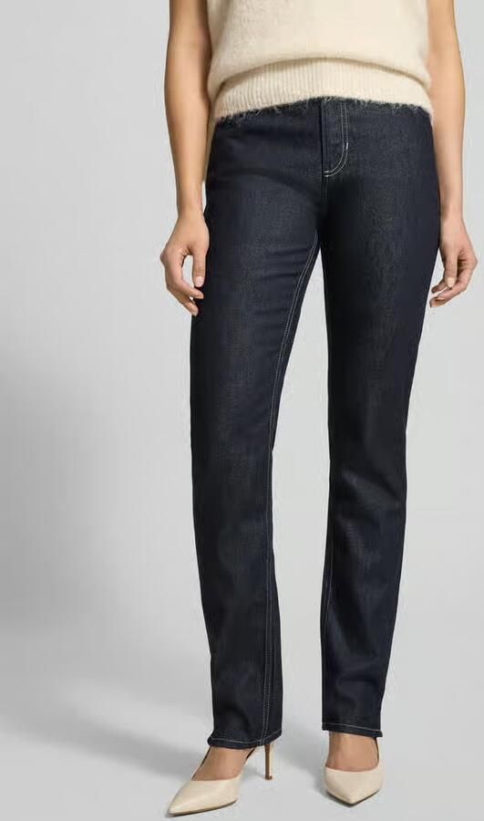Boss Orange Straight fit jeans van een mix van katoen en lyocell model 'C_ADA SLIM HR 1.0' - Foto 2