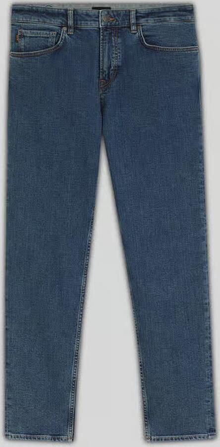 Boss Orange straight fit jeans van katoenmix met labelpatch - Foto 2