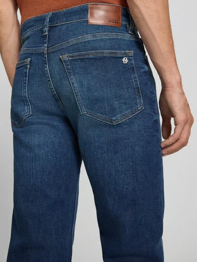 Boss Orange straight fit jeans van katoenmix model 'OGDEN BO S-MILE'