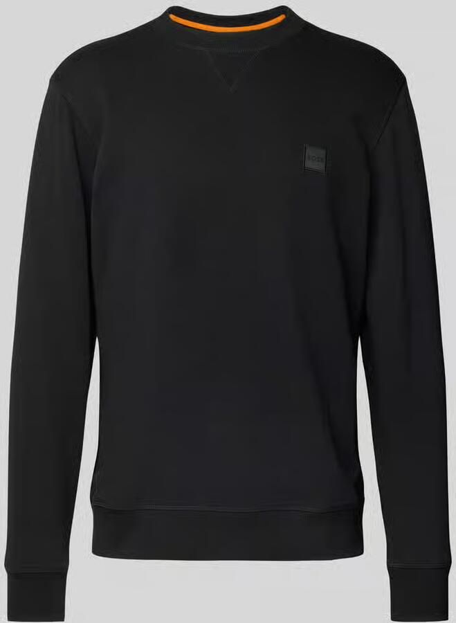 Boss Orange Katoenen Sweatshirt Upgrade Moderne Stijl Black Heren - Foto 5