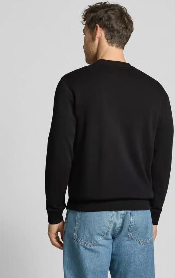 Boss Orange Katoenen Sweatshirt Upgrade Moderne Stijl Black Heren - Foto 12