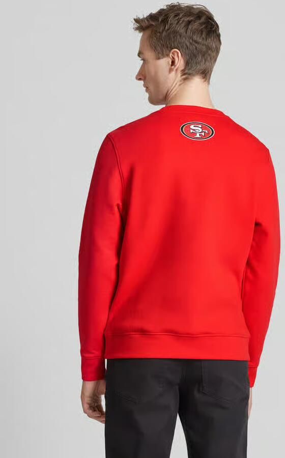 Boss Orange Sweatshirt met labelpatch model 'NFL'