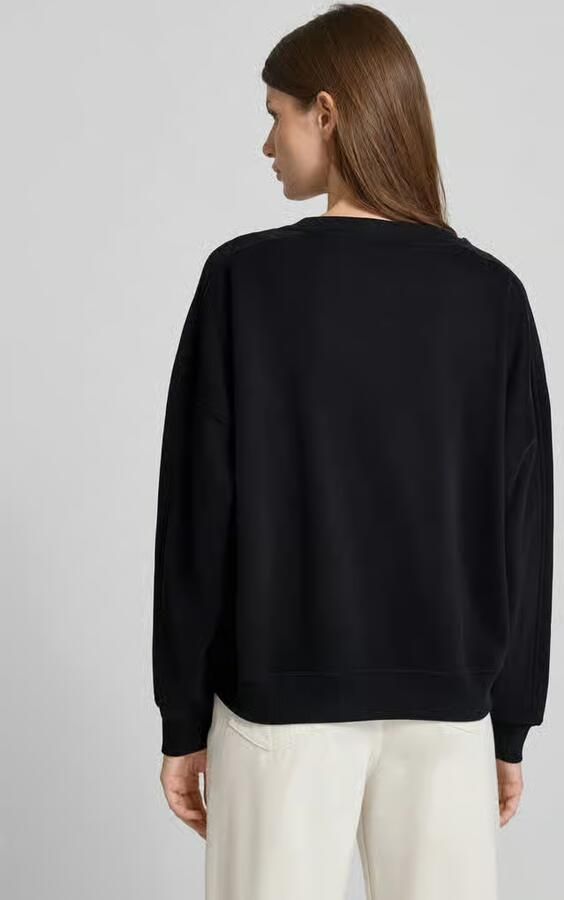 Boss Orange Sweatshirt met siersteentjes van katoenmix model 'ELAND'