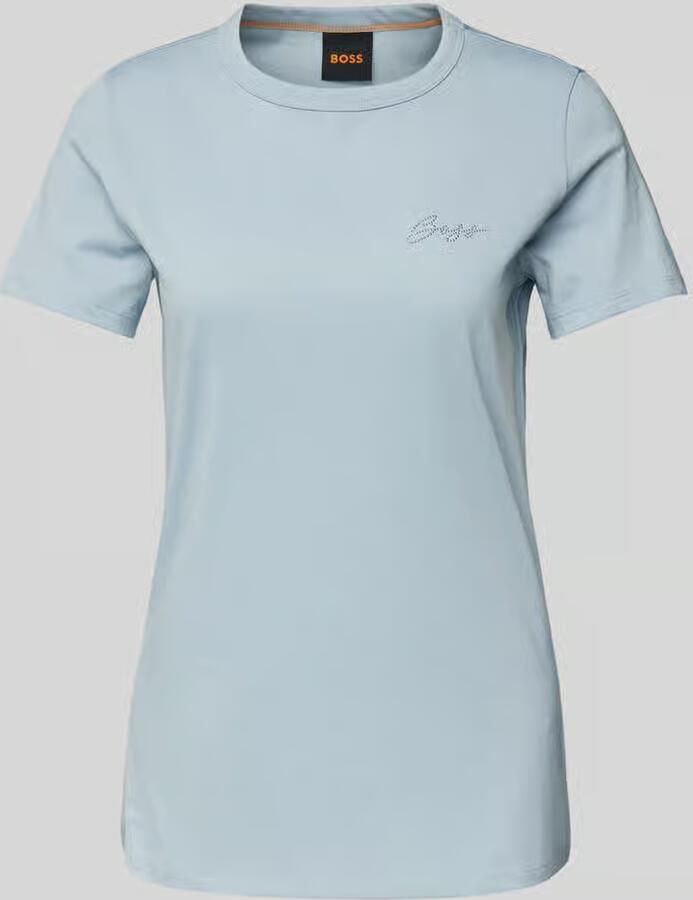 Boss Orange T-shirt met labeldetail model 'Elogo'