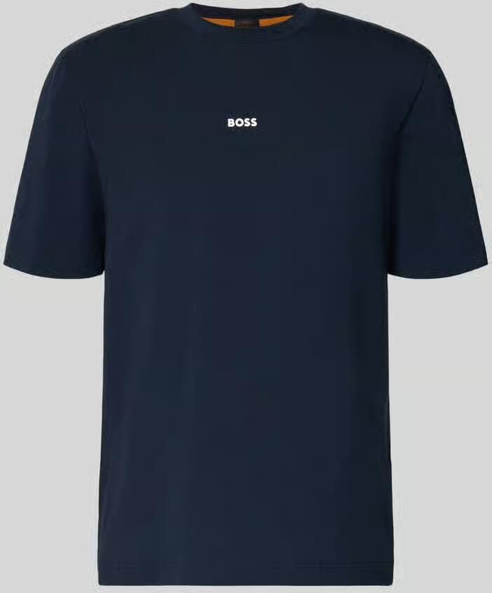 BOSS ORANGE Heren Polo's & T-shirts Tchup 10242929 01 Donkerblauw - Foto 5