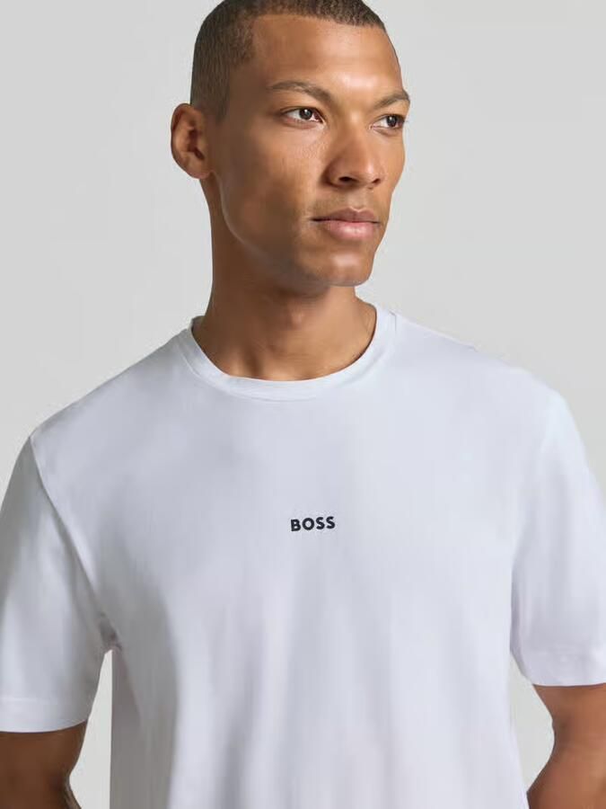 BOSS ORANGE Heren Polo's & T-shirts Tchup 10242929 01 Wit - Foto 6