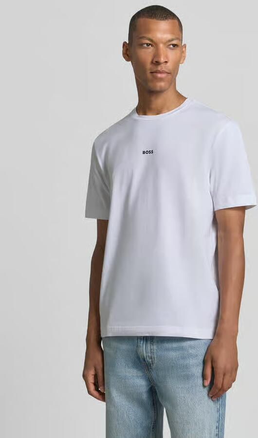 BOSS ORANGE Heren Polo's & T-shirts Tchup 10242929 01 Wit - Foto 10