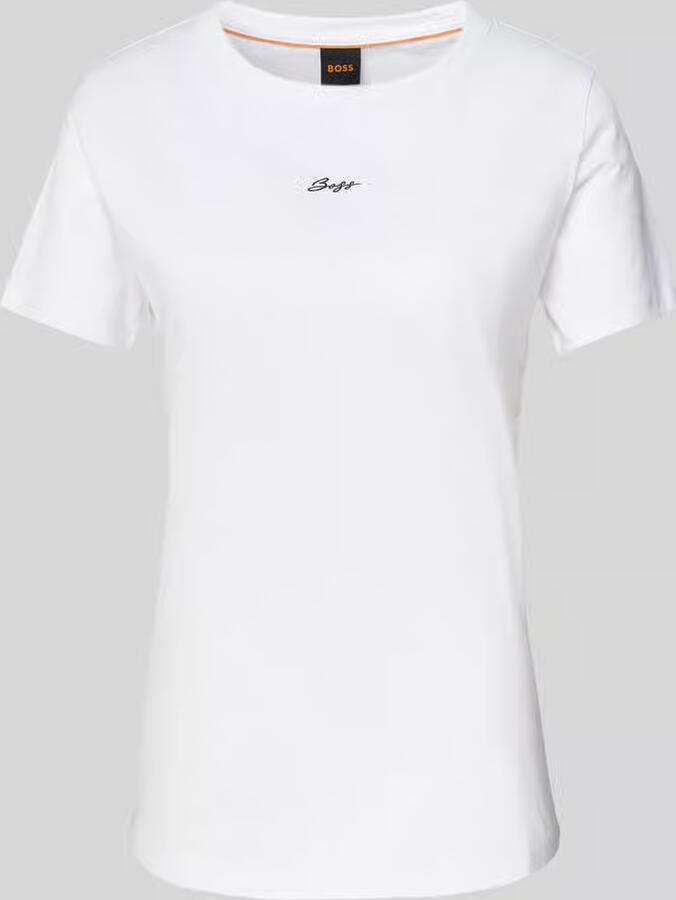 Boss Orange T-shirt met labelstitching model 'Elogo' - Foto 2