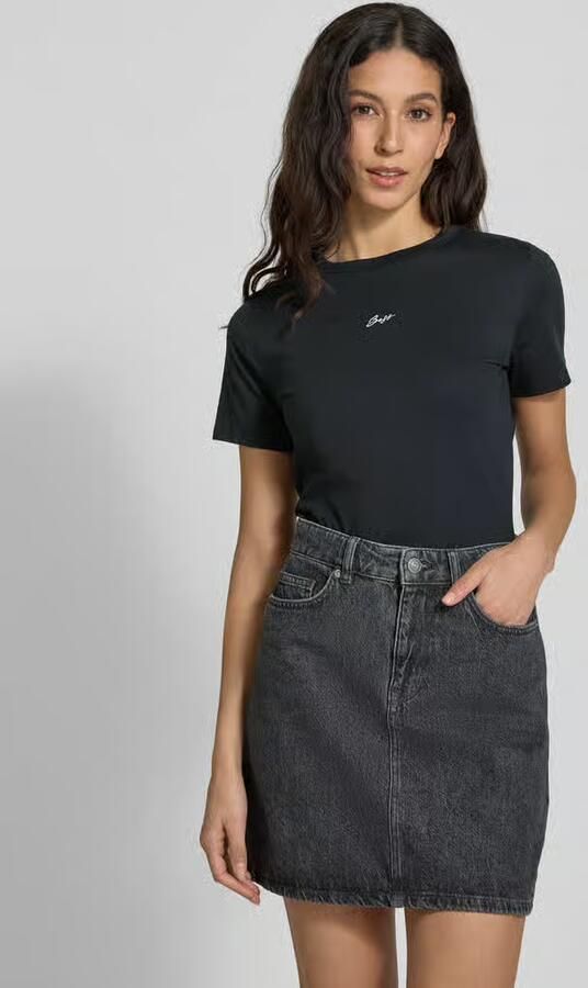 Boss Orange T-shirt met labelstitching model 'Elogo' - Foto 3