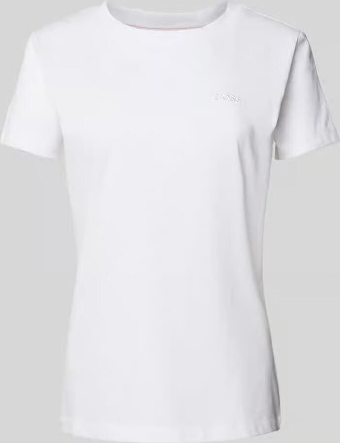 Boss Orange T-shirt met labelstitching model 'Esogo' - Foto 5