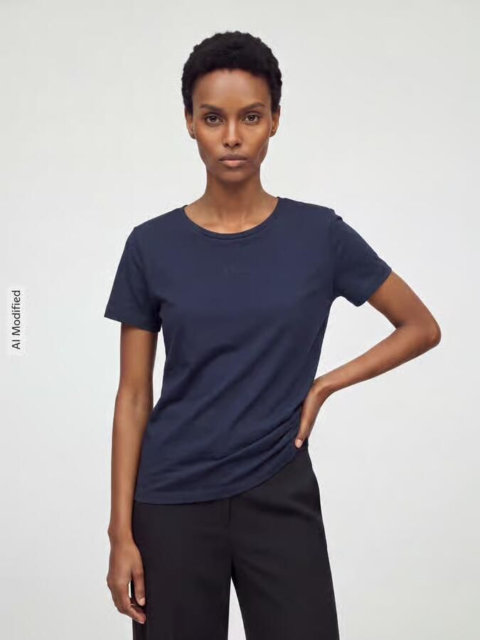 Boss Orange T-shirt met ton-sur-ton logo-opschrift - Foto 3
