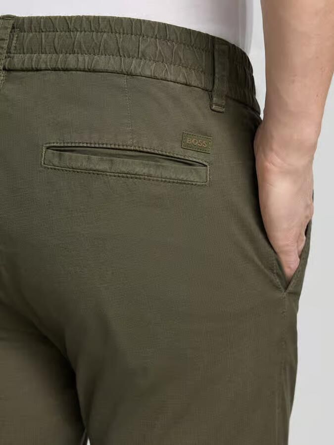 Boss Orange tapered chino van katoenmix model 'CHINO-TAPERED-DS-10'