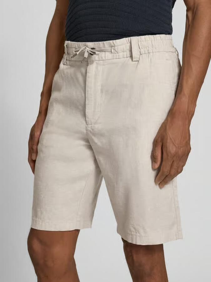 Boss Orange tapered chinobermuda van linnenmix model 'DS_3S' - Foto 3