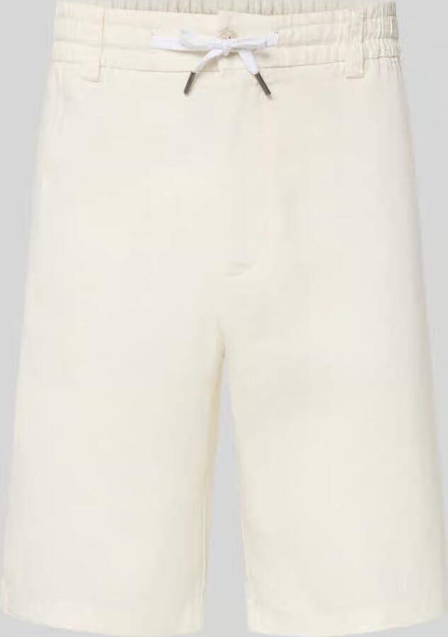 Boss Orange tapered chinobermuda van linnenmix model 'DS_3S' - Foto 2