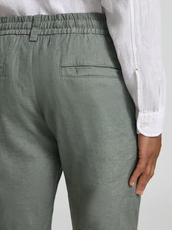 Boss Orange tapered chinobermuda van linnenmix model 'DS_3S'