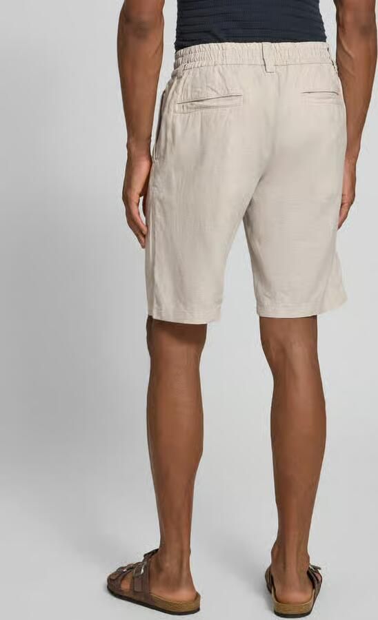 Boss Orange tapered chinobermuda van linnenmix model 'DS_3S' - Foto 6