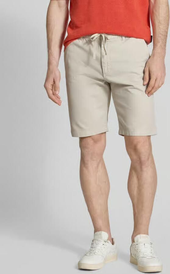 Boss Orange Tapered fit bermuda met elastische band model 'Chino' - Foto 2