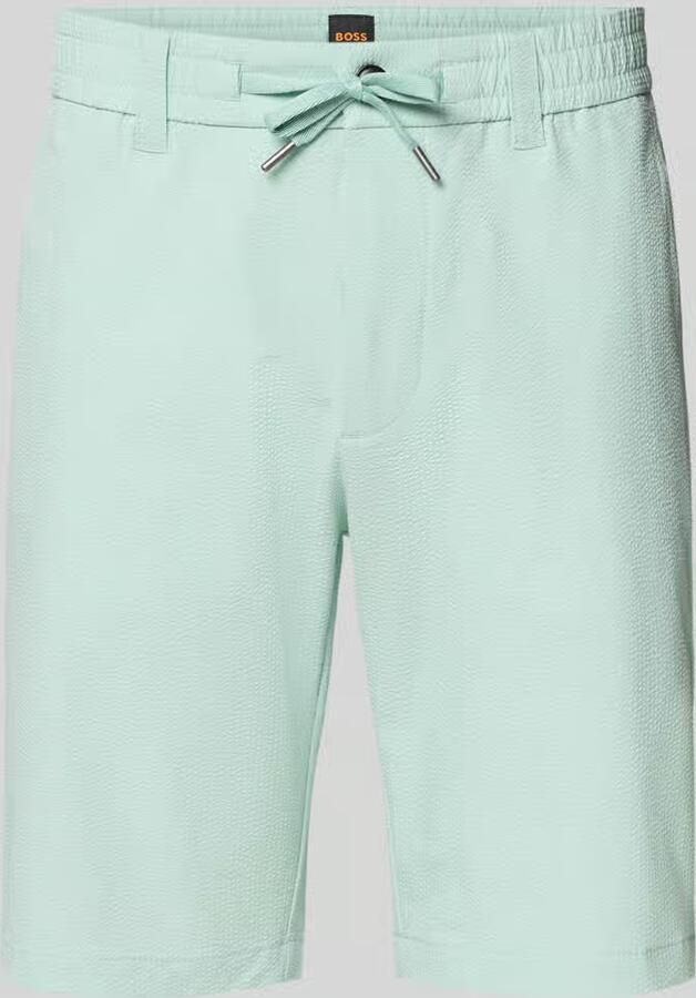 Boss Orange tapered fit bermuda met trekkoord model 'CHINO' - Foto 2