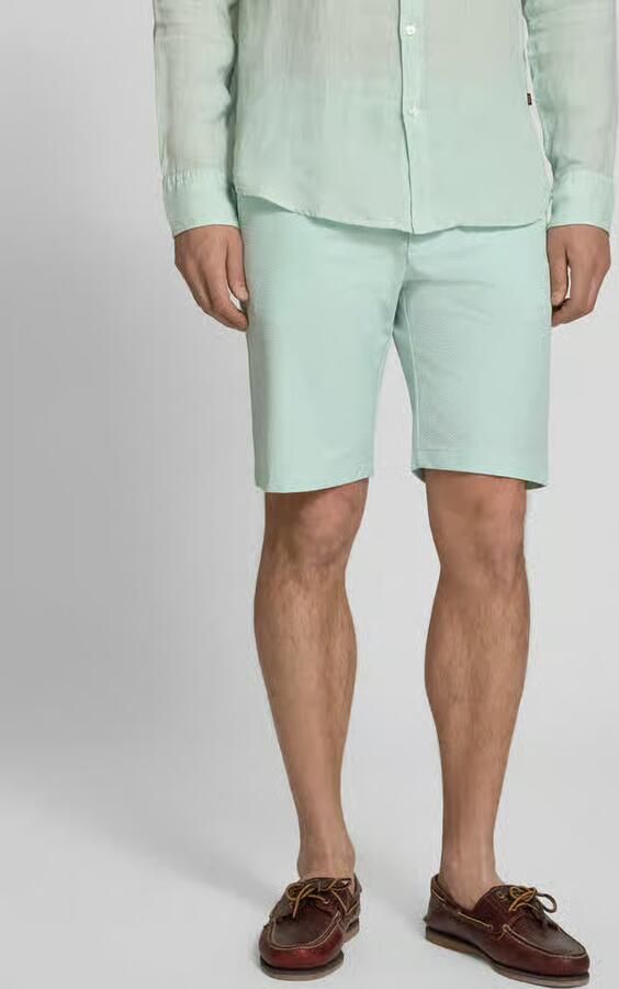 Boss Orange tapered fit bermuda met trekkoord model 'CHINO' - Foto 4