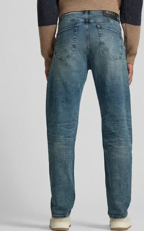 Boss Orange Tapered fit Jeans van Katoenmix Model 'TROY' - Foto 3
