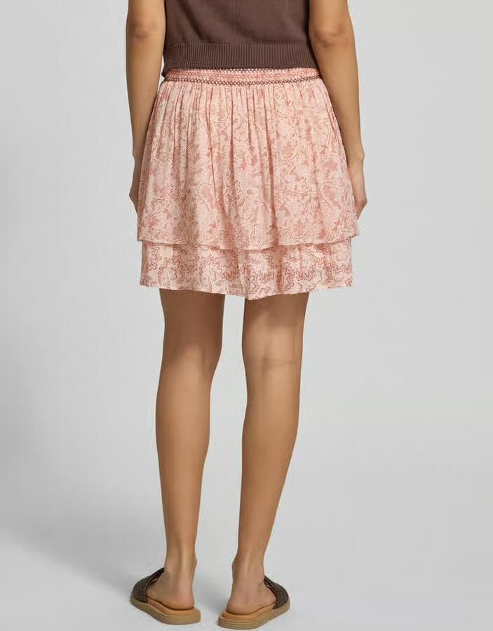 Boss Orange Uitlopende mini-rok met all-over motief model 'C_VESIANA'