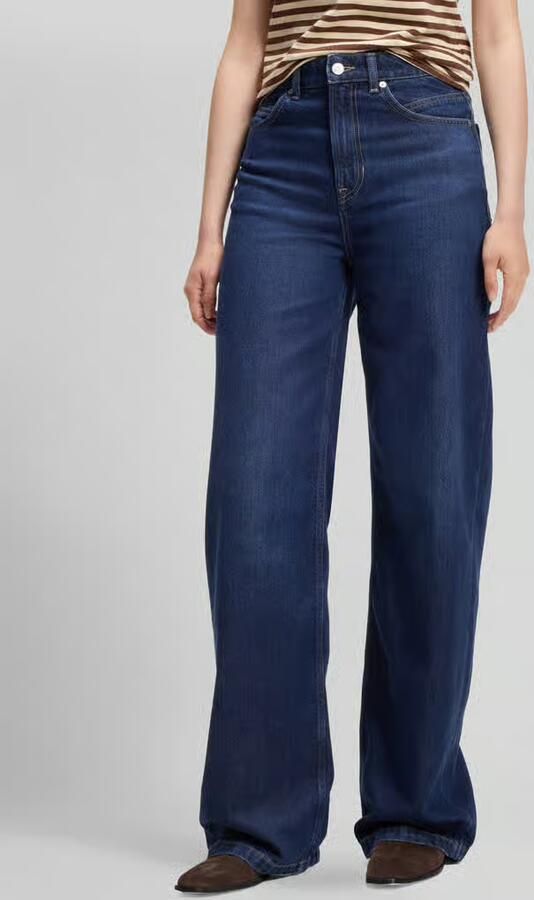 Boss Orange Wide & loose fit jeans van mix van katoen en lyocell model 'MARLENE' - Foto 2