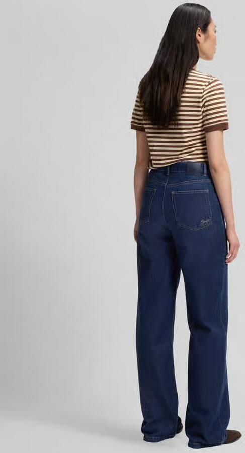 Boss Orange Wide & loose fit jeans van mix van katoen en lyocell model 'MARLENE' - Foto 3