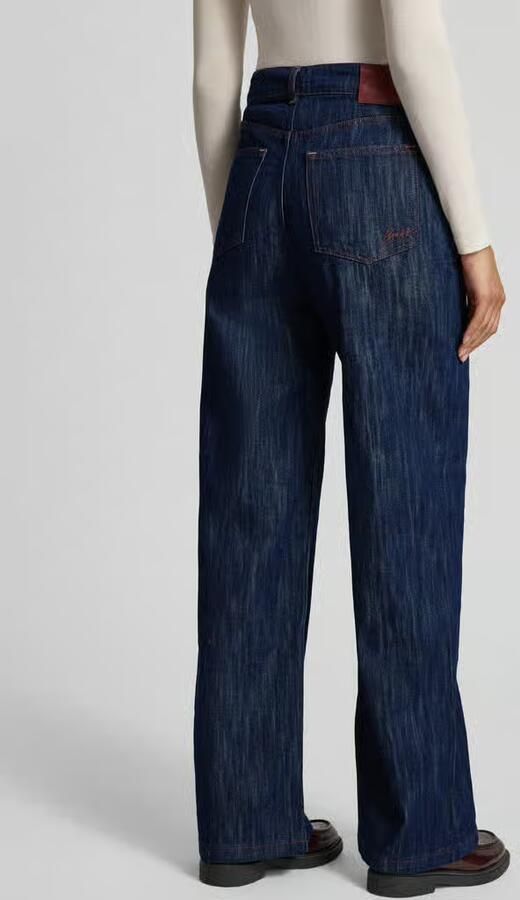 Boss Orange wide fit jeans dark wash van puur katoen - Foto 3