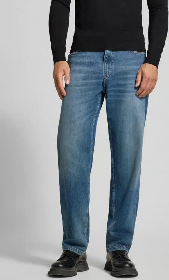 Boss Orange wide fit jeans met used-wassing - Foto 2