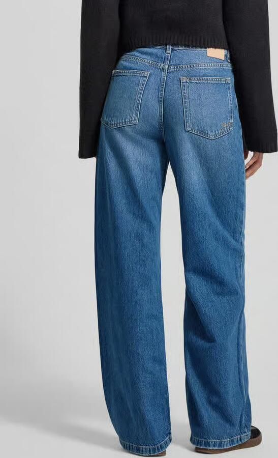Boss Orange Wide fit jeans van een mix van katoen en lyocell model 'THERMALENE'
