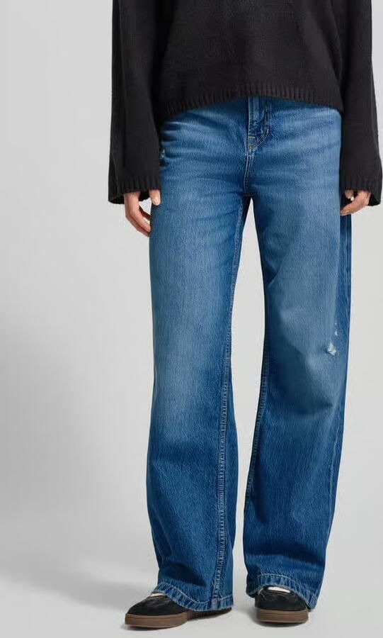 Boss Orange Wide fit jeans van een mix van katoen en lyocell model 'THERMALENE' - Foto 2